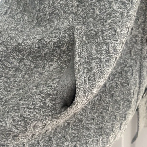 J.JILL Hooded Heather Gray Women's Sweater - Picture 8 of 12